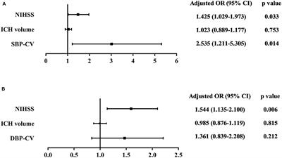 Which Parameters of Beat-to-Beat Blood Pressure Best Predict Poor In-Hospital Outcome in Spontaneous Intracerebral Hemorrhage?